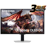 Samsung Odyssey OLED G8 Smart (DG802) 32" Flat Monitor 4K (3840 x 2160) 240Hz, 0.03ms(GTG), QD-OLED, HDR10+, 99% DCI Coverage, HDMI 2.1, Core Sync, G-Sync compatibility w/ Sleek Metal Design, Ergonomic Stand & Speaker | LS32DG802SMXUE | OS | Jor - CompuMe